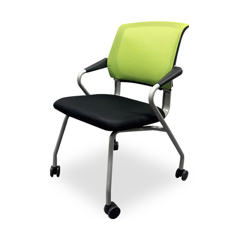 허블링 컴퓨터 책상 공부 학생 사무용 회의실 회의용 고정팔걸이 통풍 메쉬 의자