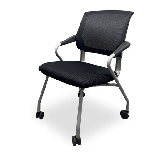 허블링 컴퓨터 책상 공부 학생 사무용 회의실 회의용 고정팔걸이 통풍 메쉬 의자