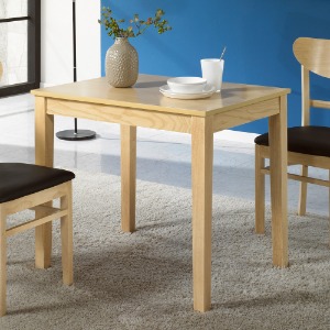 클레오 2인 원목 다이닝 사각 식탁 테이블